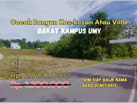 Promo Akhir Tahun! Tanah Dekat Kampus UNISA Trihanggo, Siap Bangun Vil