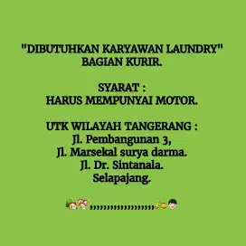 Lowongan Kerja utk menjadi kurir dTangerang