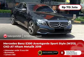 [ KM 17RB ] Mercedes Benz E300 Avantgarde Sport Style Hitam 2019/2020