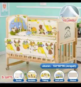 Box bayi Kayu jati