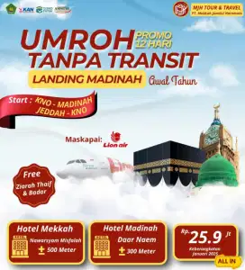 BURUAN!!! PROMO UMROH JANUARI 2025 HANYA 25.9JT