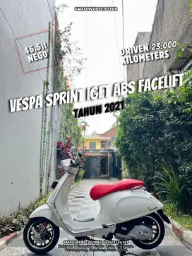 Vespa Sprint Iget ABS Facelift Warna Favorit Puith