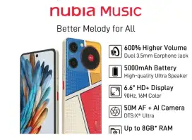 Murah hp Zte nubia music NFC 4+4/128 grs resmi, bs kredit