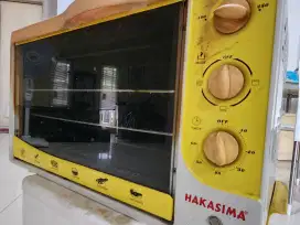 Oven Hakasima HK 9998 ,43 LTR kondisi nyala tidak rusak