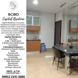 Jual Cepat CAPITAL RESIDENCE 150m2, Hunian Mewah di SCBD, only 6,7M