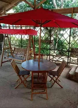 Kursi  Set Meja Berpayung Balcon