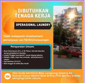 Operational laundry Setrika Uap