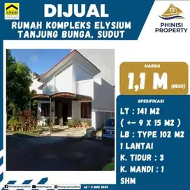 RUMAH ELYSIUM MURAH POSISI SUDUT TANJUNG BUNGA