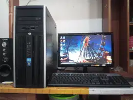 Pc HP fullset (intel core i5 + ram 8gb + monitor 19inch)