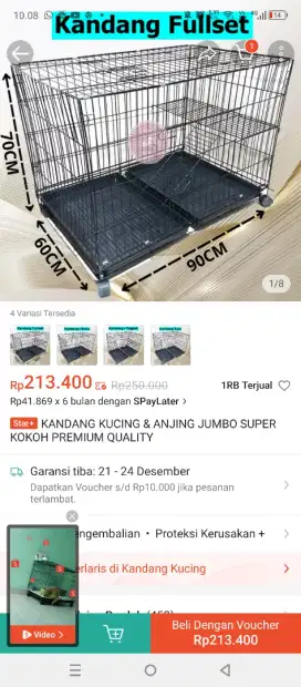 Kandang untuk Kucing kesayangan