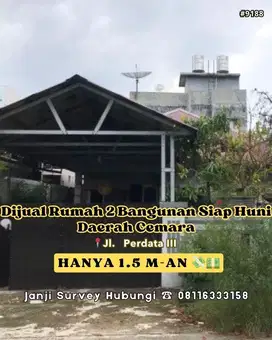 Dijual Rumah Siap Huni dengan Halam Luas di Daerah Cemara