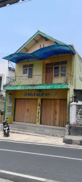 dijual rumah toko 2 tingkat pinggir jalan