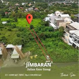 Tanah Jimbaran 5 km menuju Pantai Melasti Lingkungan Villa