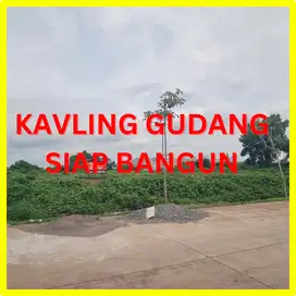 Kavling tanah untuk gudang siap bangun dalam kawasan izin pergudanagn