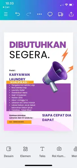 Lowongan Laundry