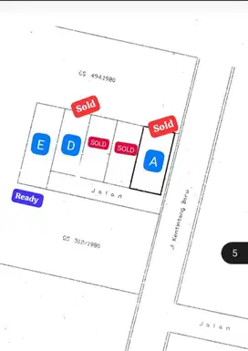 ‼️LANGKA‼️ Tanah Siap Bangun diKETINTANG BARU 150 meter A.Yani SBY.