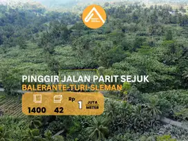 Jual Tanah Pekaragan Turi Balerante Pinggir Jalan Parit Sejuk