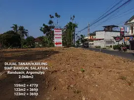 DIJUAL KAVLING SIAP BANGUN   STRATEGIS  RANDUACIR, SALATIGA