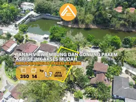 Jual Tanah Pekarangan Pakem View Embung dan Gunung Sejuk Asri