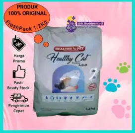 Makanan kucing, dry food 1.2kg fresh pack healthy cat adult