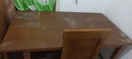 MEJA MAKAN KAYU JATI