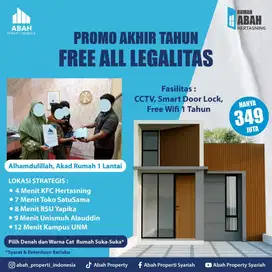 Rumah 1 lt  Termurah diHertasning Baru 12 menit dari Jln Pettarani Mks