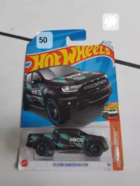 Hot Wheels 19 Ford Ranger Raptor Blue