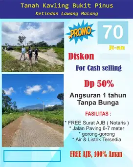 Promo Tanah kavling murah Lawang Malang Ketindan View Gunung Arjuna