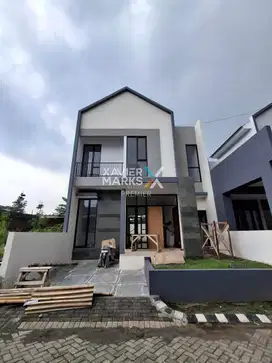 Dijual Rumah Baru Model Scandinavian Tengah Kota di Sulfat, Malang