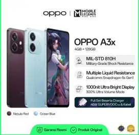 OPPO A3X 4+4/64GB, 4+4/128GB & 6+6/128GB