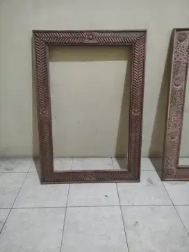 Frame Bingkai Cermin Kayu Jati Ukuran 70 x 100 x 3 cm