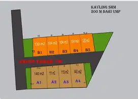 Tanah untuk kost UMP SHM dan IMB