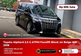 [ PILOT SEAT ] Toyota Alphard 2.5 G ATPM Facelift Black 2018/2019