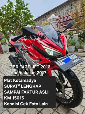 CBR 150R 2016 pemakaian 2017