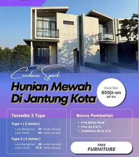 rumah dijual full furnished siap huni stock hanya 1 unit