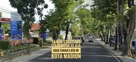 Tanah Strategiss tengah KOTA MADIUN Panjaitan, Hrg bawah NJOP