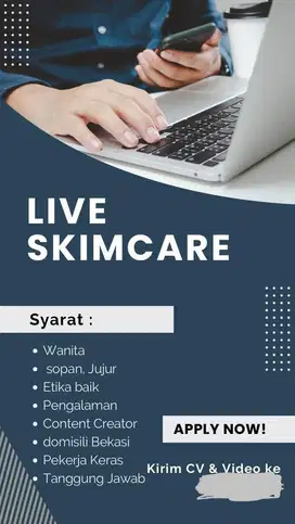 DIBUTUHKAN SEGERA HOST LIVE MARKETPLACE