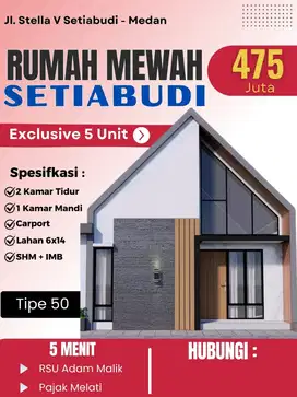 RUMAH CANTIK DI JL SETIABUDI , SELAYANG, MEDAN