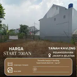 Tanah SHM Siap Bangun Dlm Komplek di Pesanggrahan