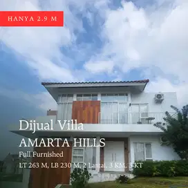 Dijual Villa di Batu full furnished, Kompleks Hotel Amarta Hills Kota