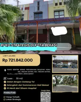 Dijual Ruko Sentra Bisnis Perumahan Boulevard Hijau