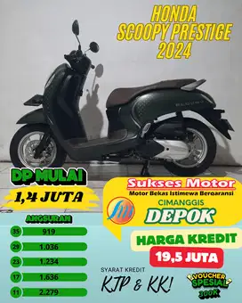 HONDA SCOOPY PRESTIGE TAHUN 2024 CASH CREDIT FREE ONKIR JABODETABEK