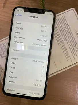 Iphone X kapasitas 256Gb