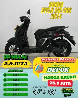 HONDA STYLO 160 CBS TAHUN 2024 CASH & KARTU KREDIT VIA TOKPED & BLIBLI