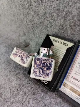 Korek Api Zippo Original Skullshroom Design