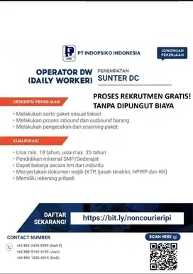 Daily worker gudang shop*e