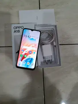 Oppo A18 4/128 bekas mulus fullset