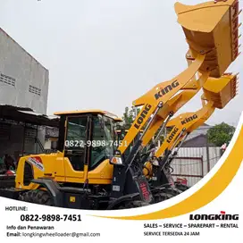 Ready Stock Wheel Loader China Murah Tangguh Kapasitas 1 - 3 Kubik New