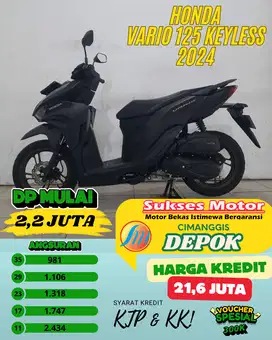 VARIO 125 KEYLESS TAHUN 2024 CASH & KARTU KREDIT VIA TOKPED & BLIBLI