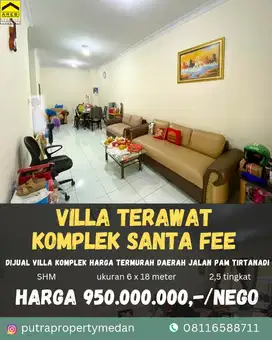 DIJUAL VILLA MEWAH DAN TERAWAT KOMPLEK SANTA FE